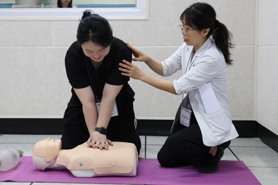 상지대 간호학과, 지역 간호사 대상 응급간호 시뮬레이션 교육 실시 9