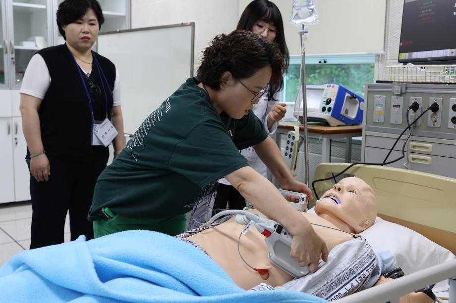 상지대 간호학과, 지역 간호사 대상 응급간호 시뮬레이션 교육 실시 11